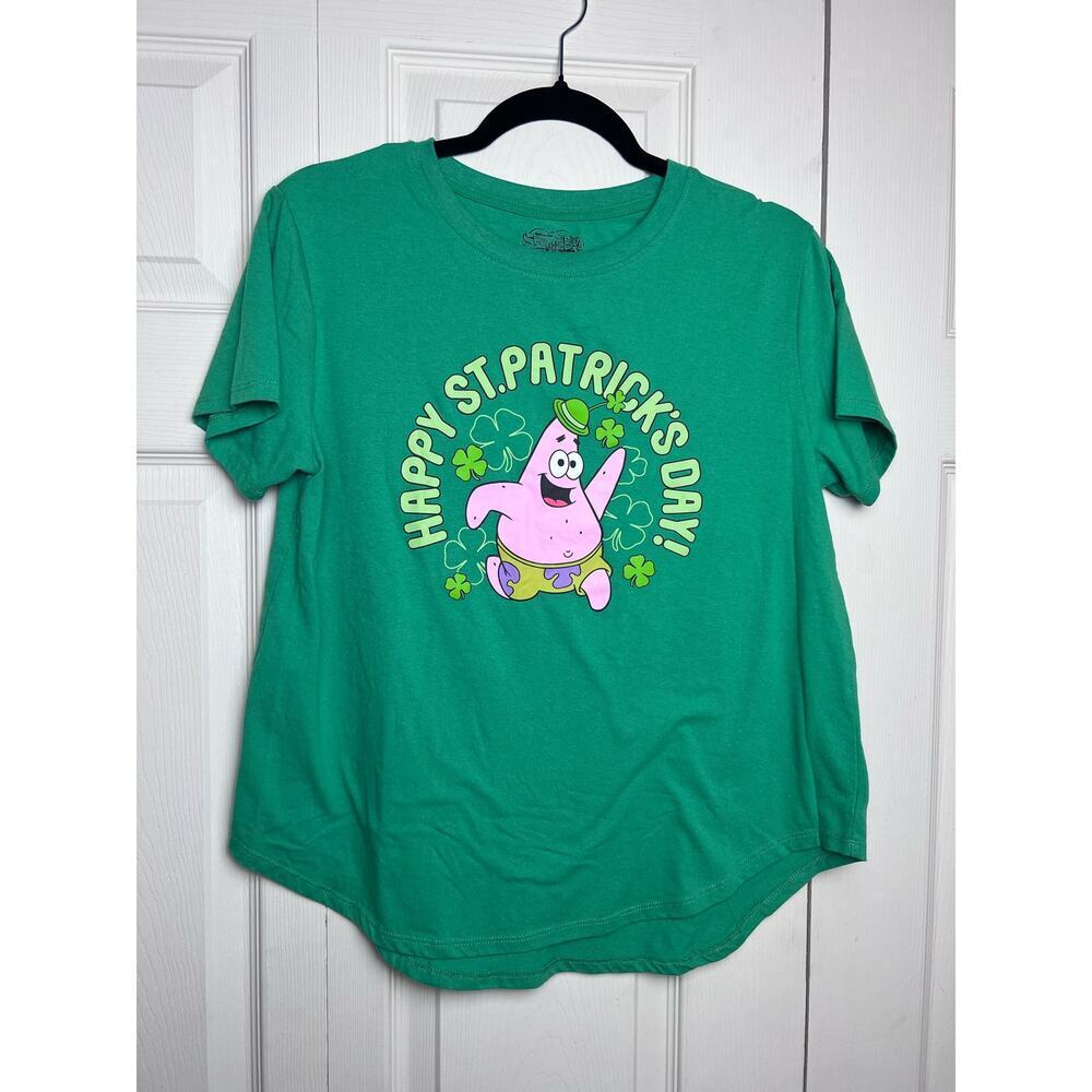 Nickelodeon Sponge Bob SquarePants St. Patrick's Day Women's T-Shirt Size XL